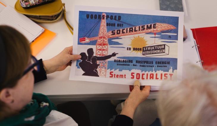 Klasbak door Winand van KADOC over verkiezingsaffiches bij LIGO Oost-Brabant