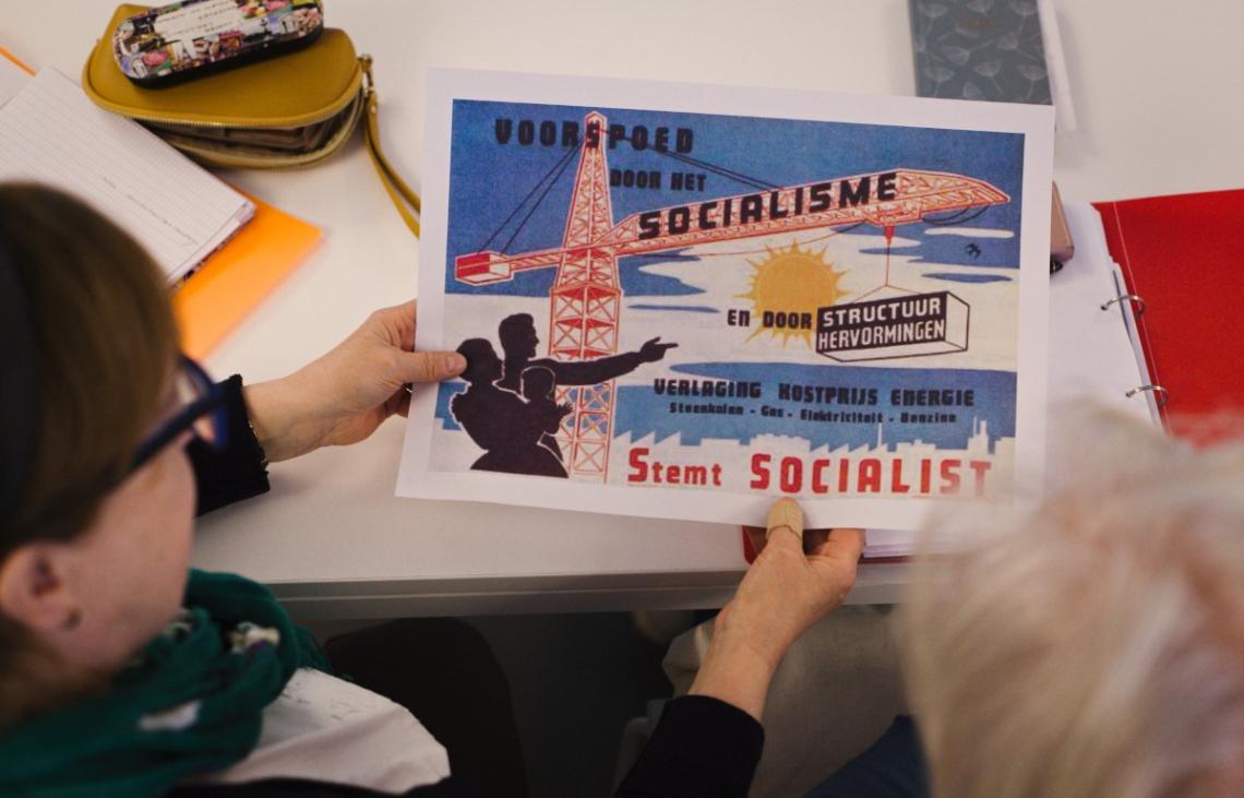 Klasbak door Winand van KADOC over verkiezingsaffiches bij LIGO Oost-Brabant